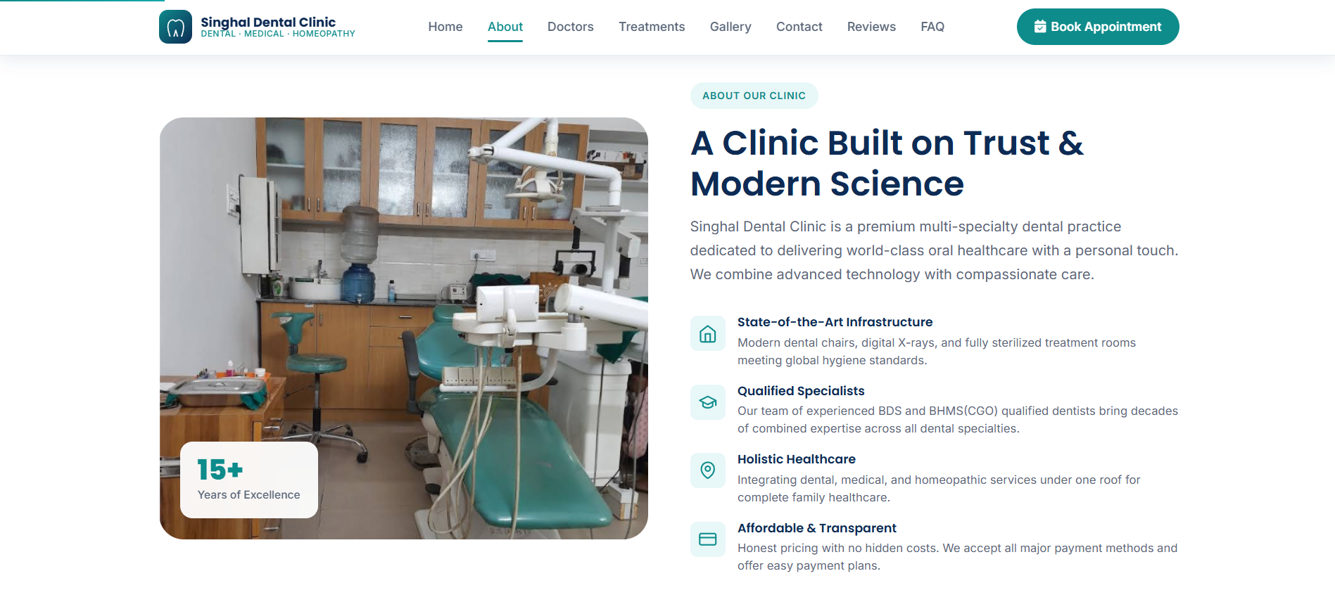 Singhal Dental Clinic Website